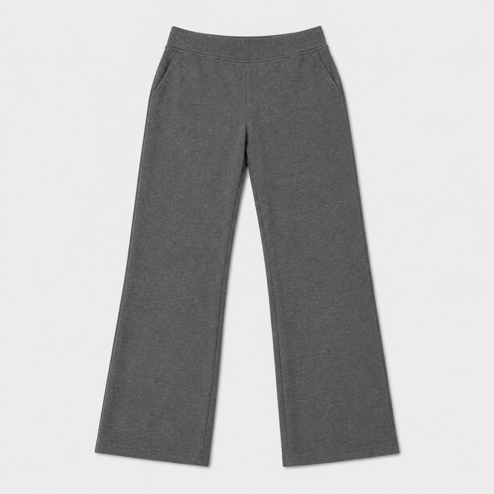 L.L.Bean Womens Medium Gray Knit Lounge Pants Pull On Stretch Casual